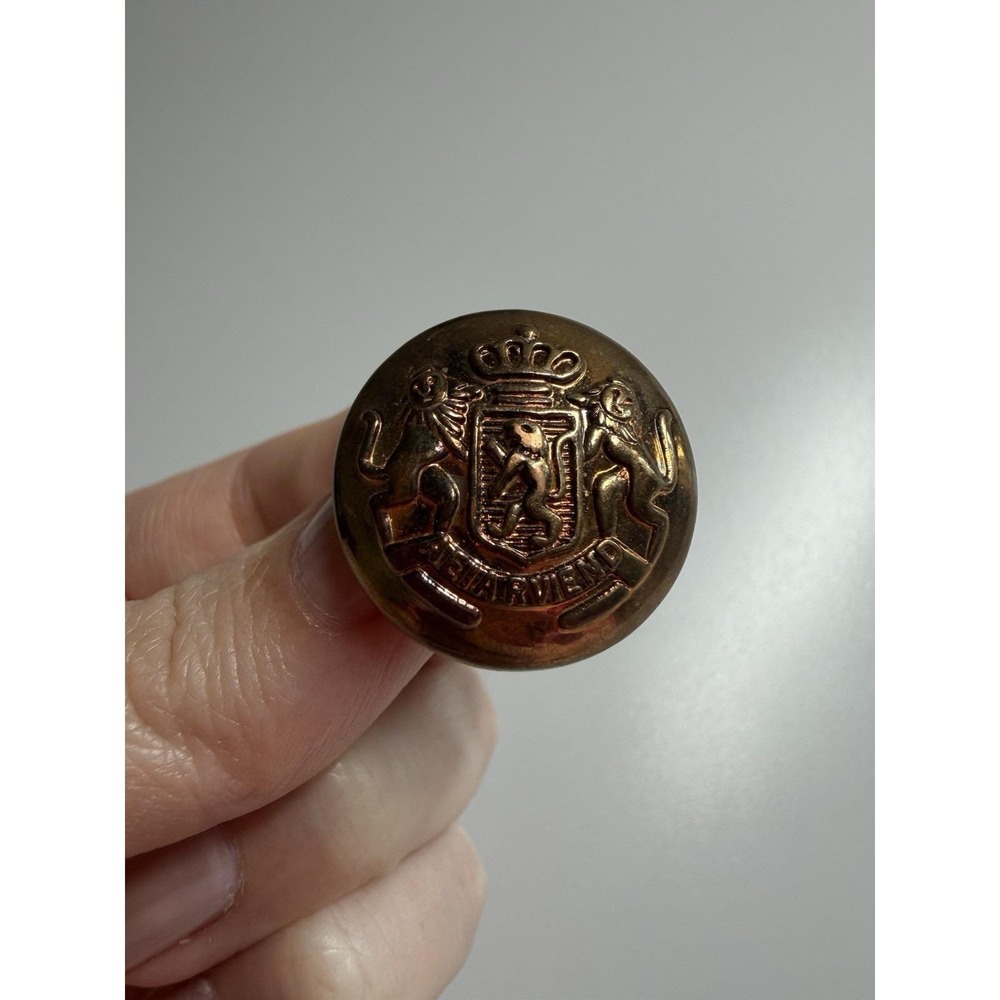 Royal Dutch Netherlands Military Button 1930s